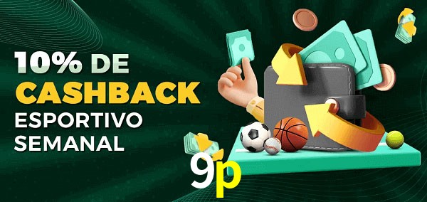 10% de bônus de cashback na 9p